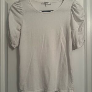 Frame Denim Ivory Short Sleeve Tee